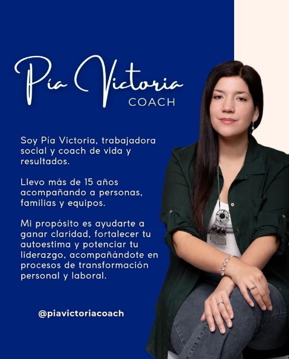 Pía Victoria, coach de vida y resultados